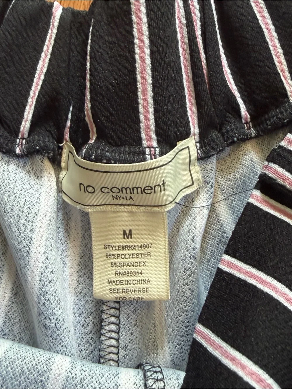 Striped Straight-Leg Pants - Black/White